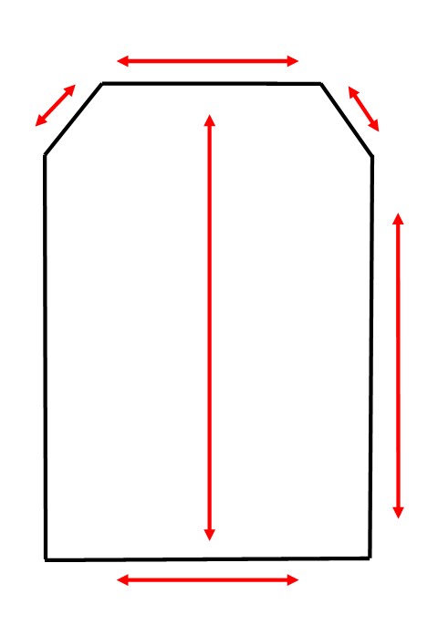 template example for shape Shaped Stove Glass